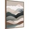 Nordic landscape mountain range 06 by Little Dean Framed Canvas Wall Art